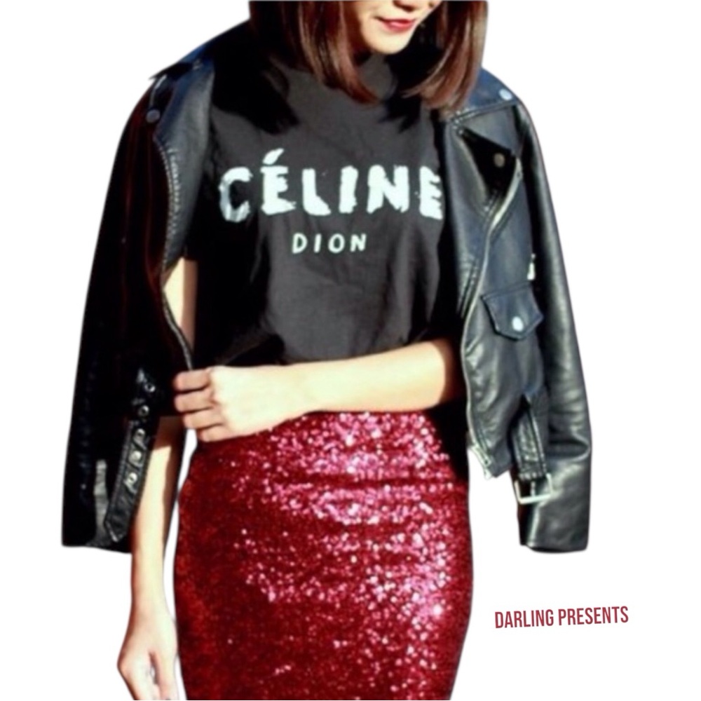 Reasons Clothing Celine Dion Tee Shirt Women Color Black Size S